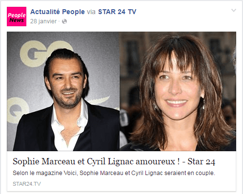 Sophie Marceau amoureuse