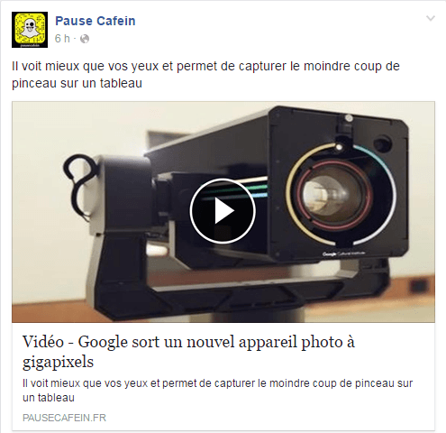 Nouvel appareil photo Google