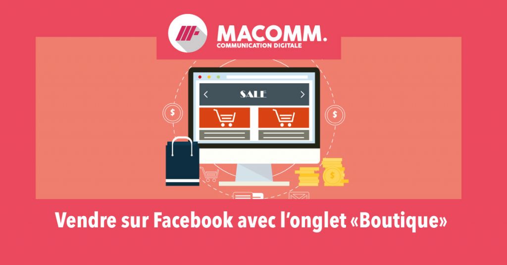 Image vendre sur Facebook avec l'onglet boutique