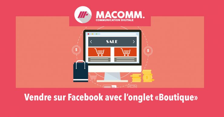 Image vendre sur Facebook avec l'onglet boutique