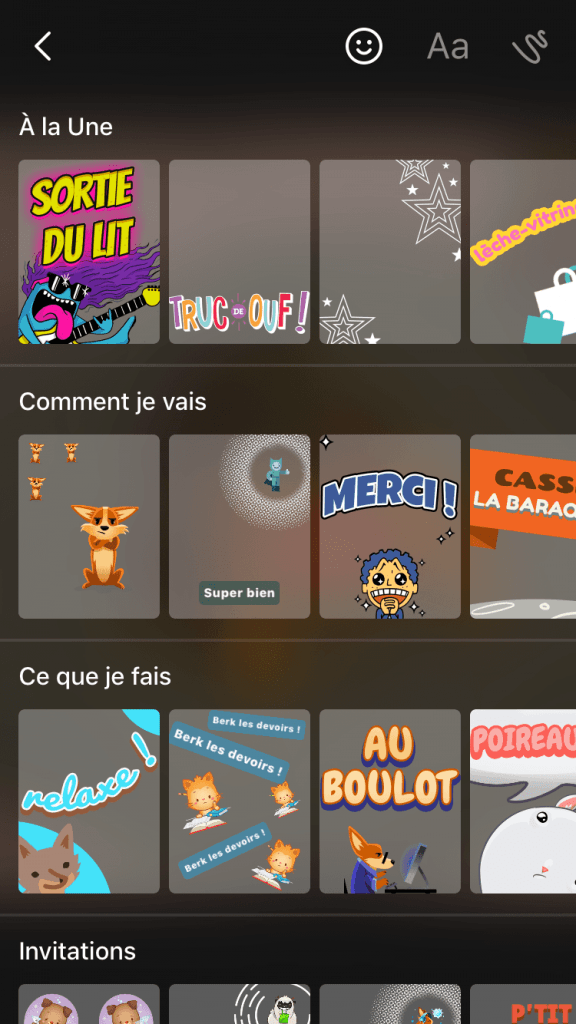 Messenger personnalisation