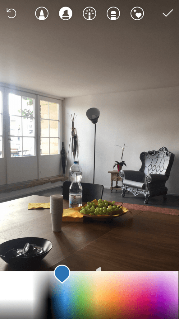 Stories Instagram nuancier couleur