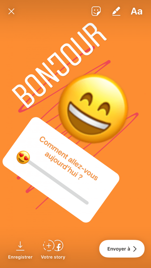 Ajouter un fond uni sur Instagram