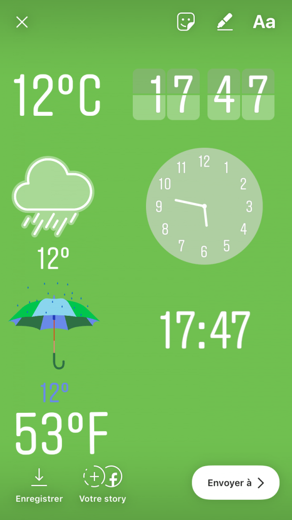 Changer les icônes dans les stories