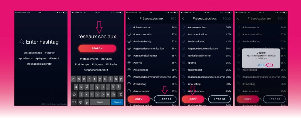 Application Hashtagger