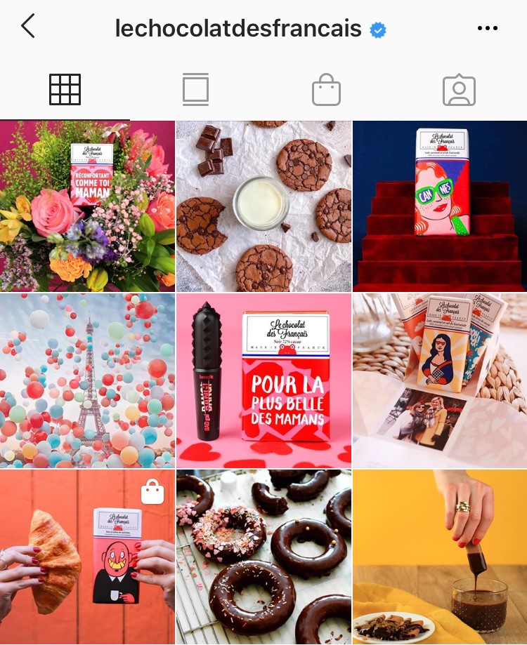 Compte Instagram le chocolat des français