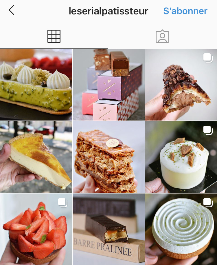 Compte Instagram le serial pattissteur