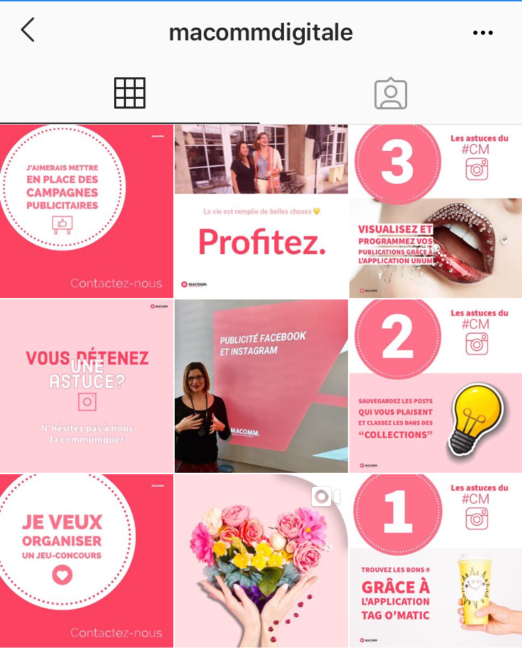 Compte Instagram Macommdigitale