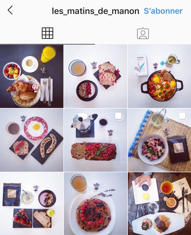 Compte Instagram les matins de manon